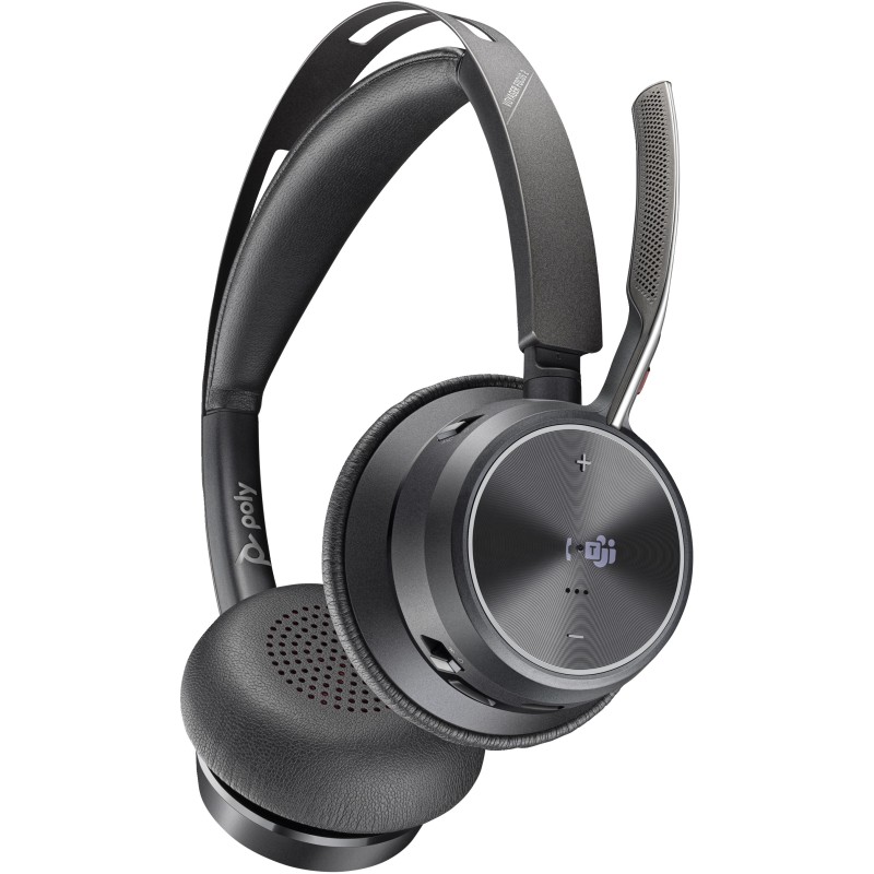 Poly Voyager Focus 2 USB-A Headset, MS-Teams zertifiziert, ANC, mit Ladestation